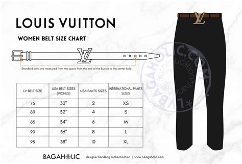 lv belt sizing|louis vuitton size chart.